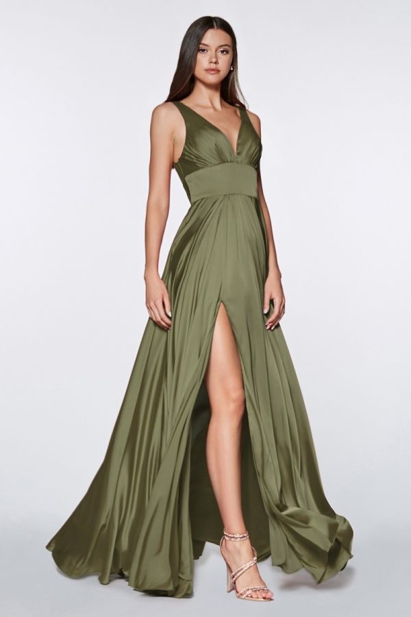 Satin A Line Dress