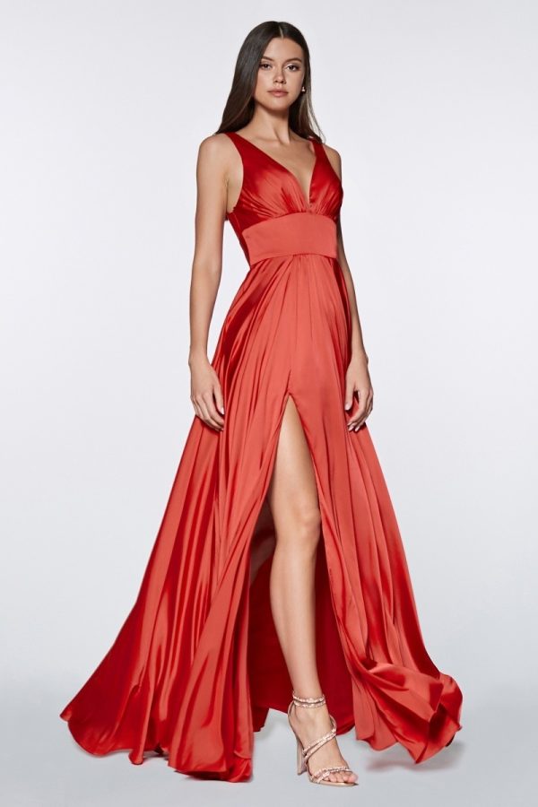Satin A Line Dress - Image 12