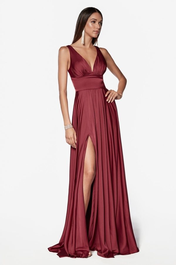 Satin A Line Dress - Image 4