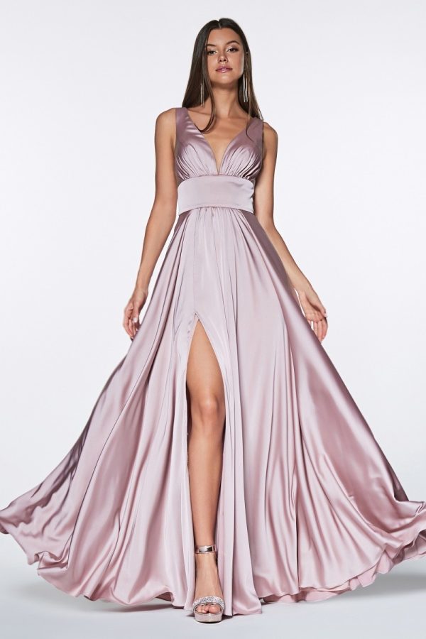 Satin A Line Dress - Image 7