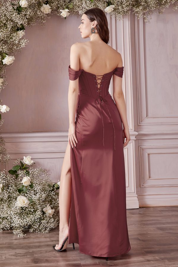 CORSET SOFT SATIN DRESS - Image 11