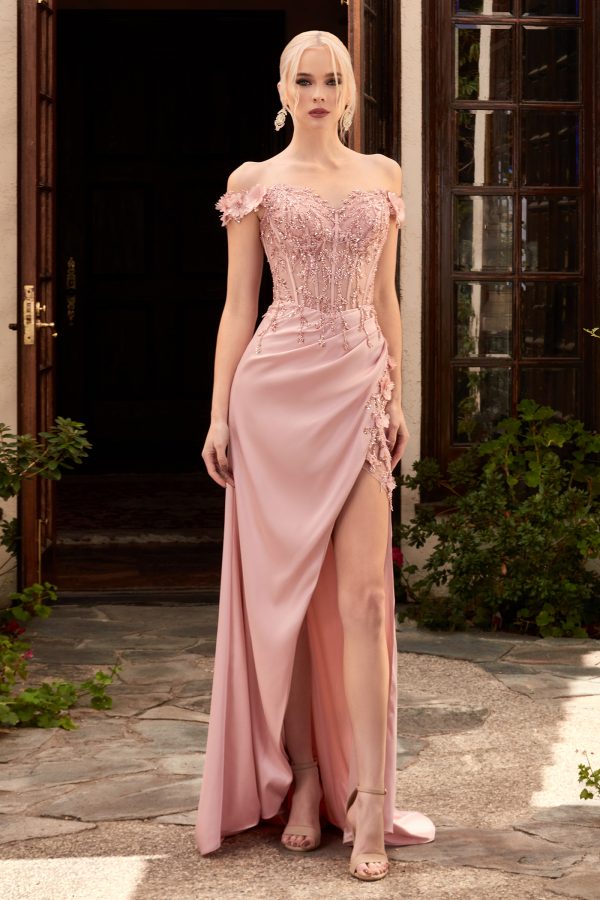 FLORAL OFF THE SHOULDER GOWN - Image 2