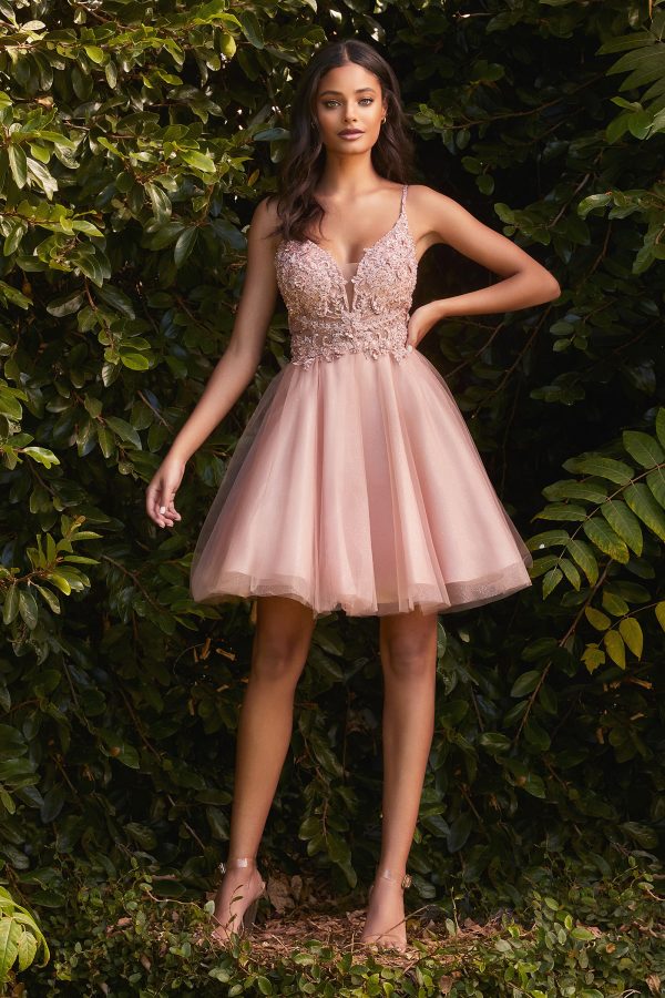 SHORT A-LINE COCKTAIL DRESS