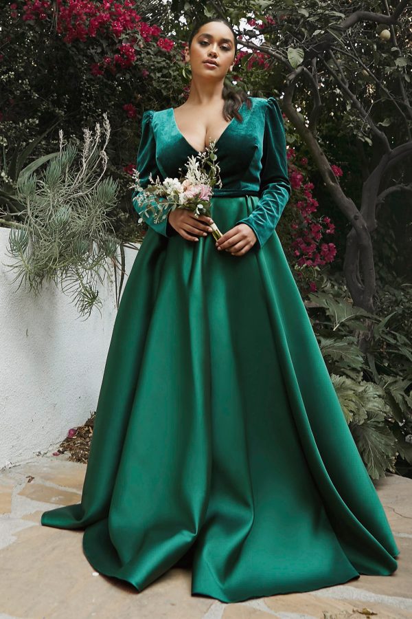 CURVE BALL GOWN WITH LONG SLEEVES - Image 2