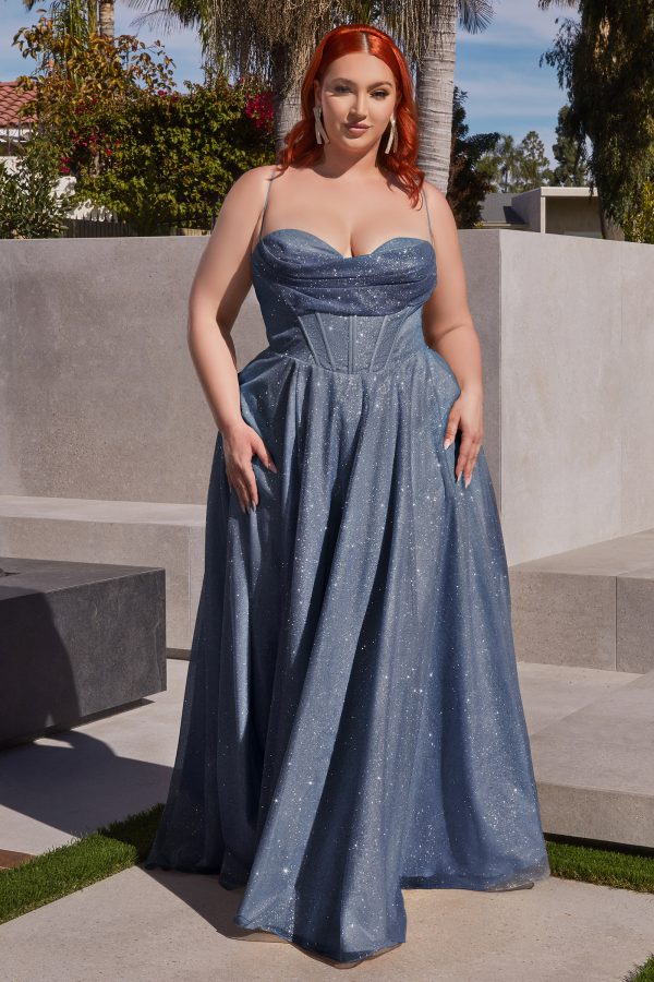 GLITTER A-LINE GOWN