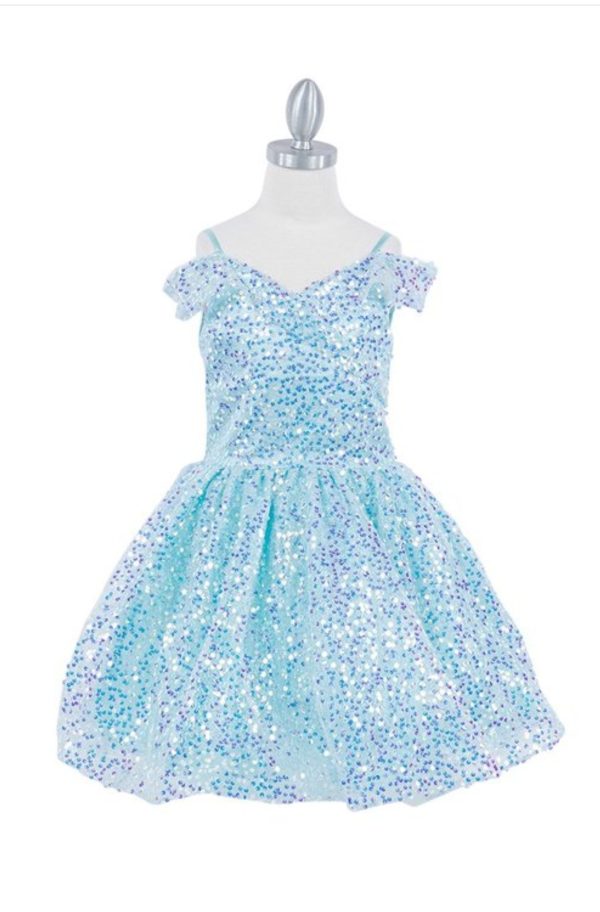 OFF THE SHOULDER SEQUIN DRESS