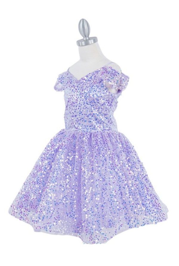 OFF THE SHOULDER SEQUIN DRESS - Image 3