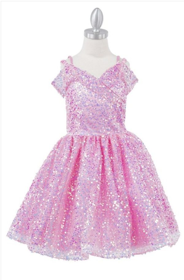 OFF THE SHOULDER SEQUIN DRESS - Image 4