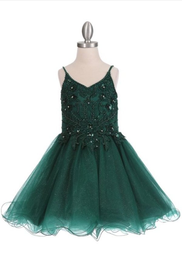 ELEGANT ILLUSION SPARKLY TULLE A LINE TULLE DRESS - Image 2