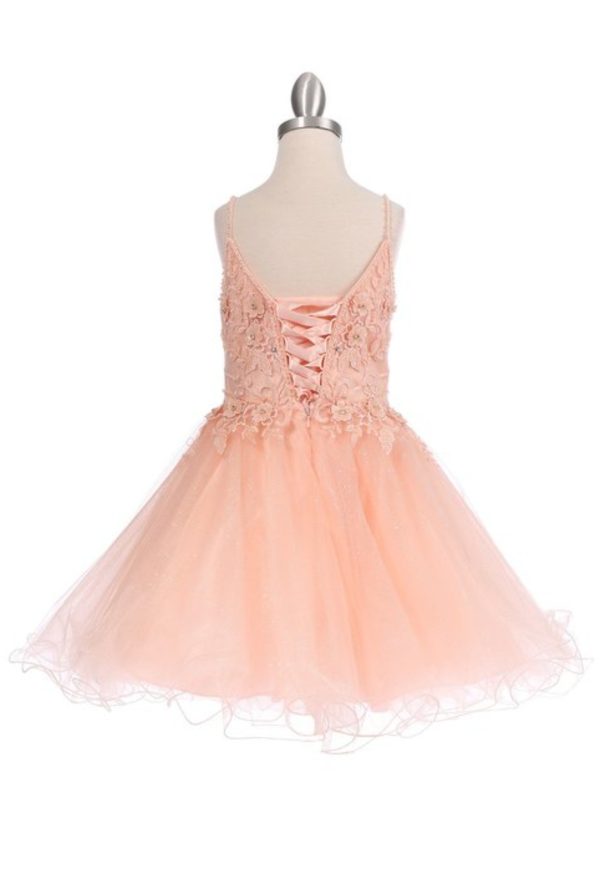 ELEGANT ILLUSION SPARKLY TULLE A LINE TULLE DRESS - Image 3