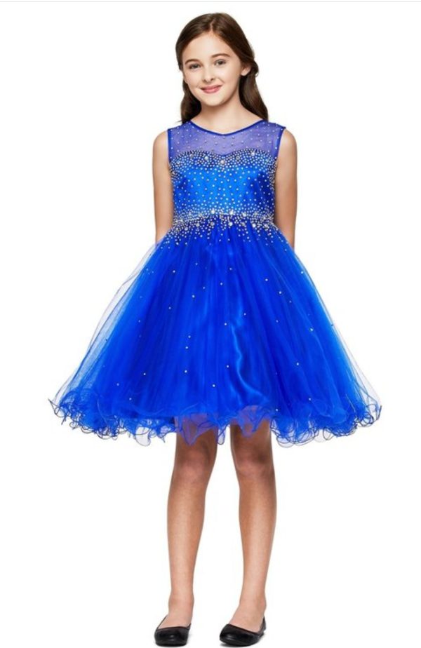 ILLUSION SPARKLE DRESS DECORATED IN RHINESTONE - Image 6