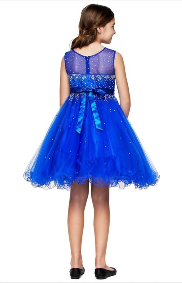 ILLUSION SPARKLE DRESS DECORATED IN RHINESTONE - Image 2