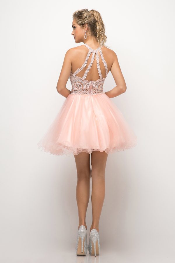 SHORT LAYERED COCKTAIL DRESS - Image 3