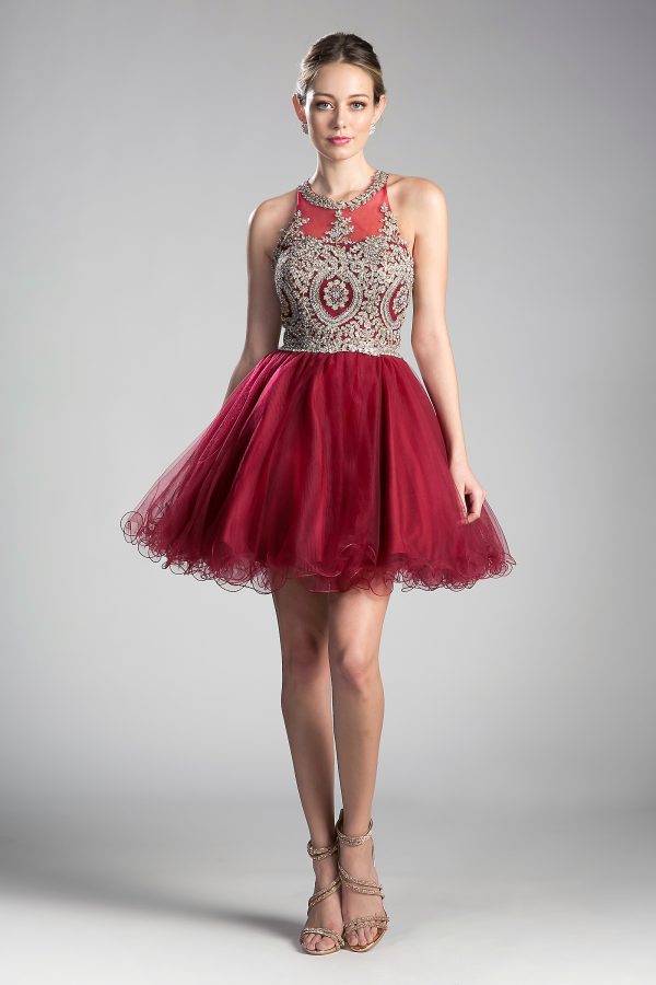 SHORT LAYERED COCKTAIL DRESS - Image 4