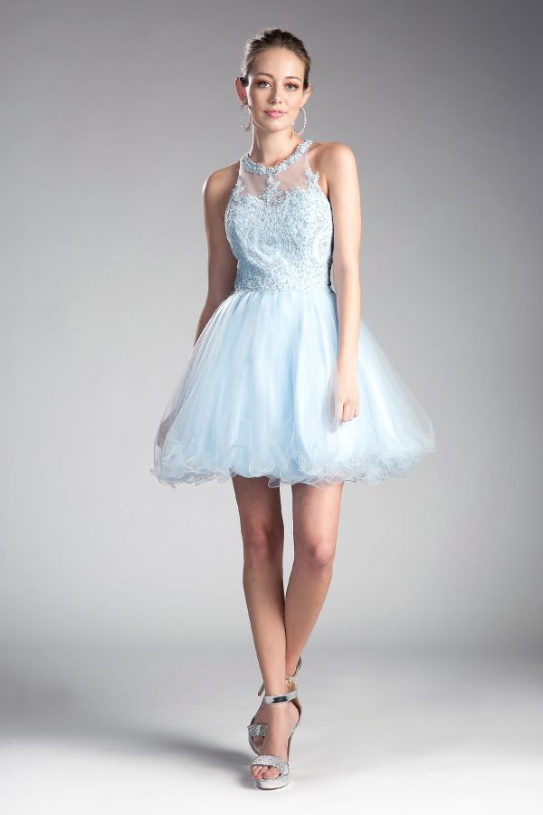 SHORT LAYERED COCKTAIL DRESS - Image 5