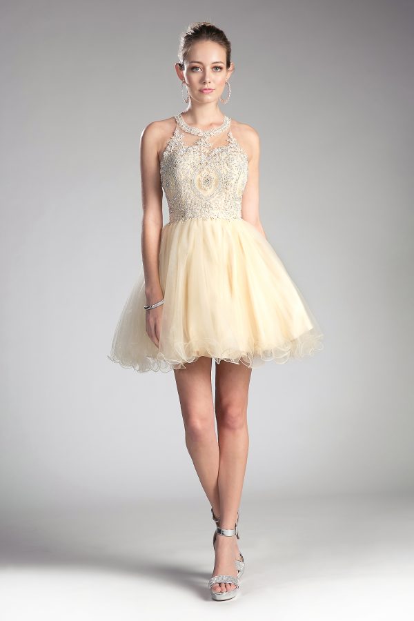 SHORT LAYERED COCKTAIL DRESS - Image 7