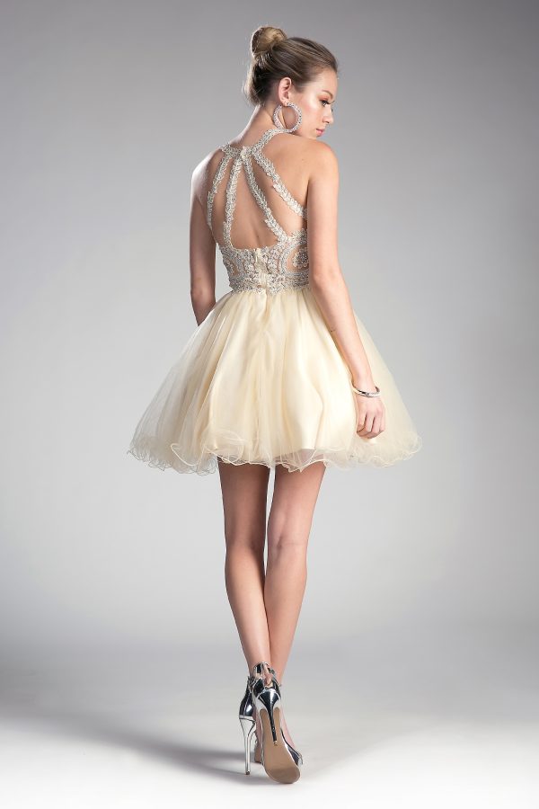 SHORT LAYERED COCKTAIL DRESS - Image 8