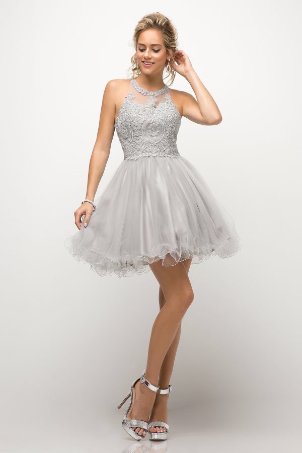 SHORT LAYERED COCKTAIL DRESS - Image 9