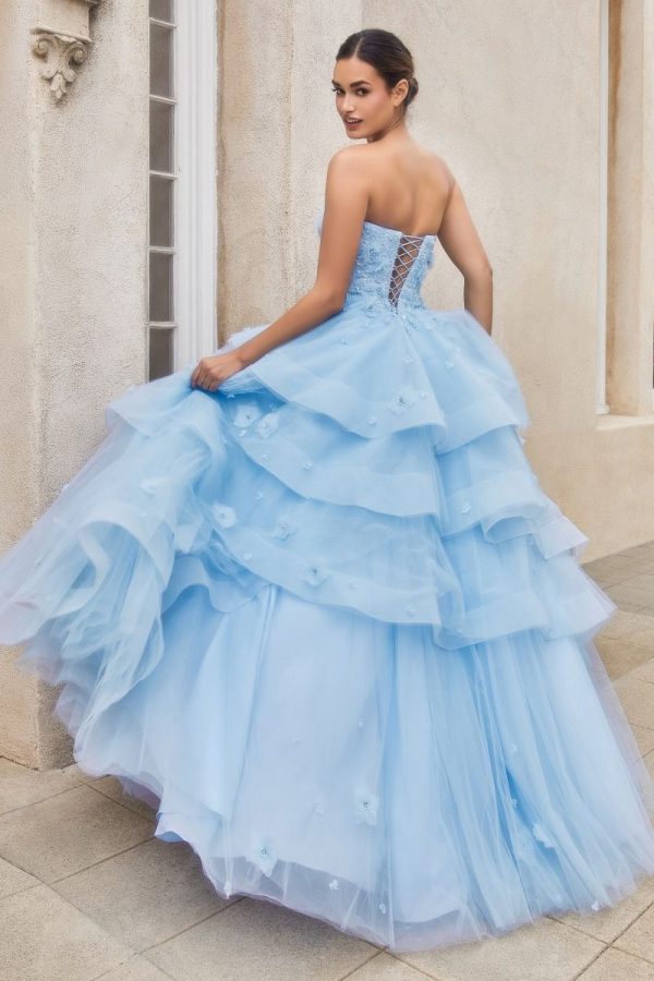 PEONY PETAL COUTURE LAYERED BALL GOWN - Image 2