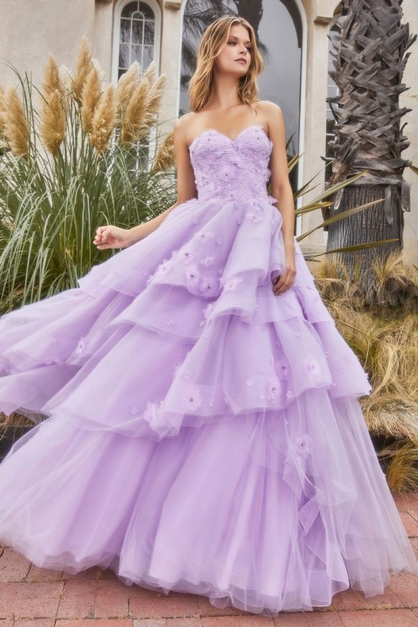 PEONY PETAL COUTURE LAYERED BALL GOWN - Image 3