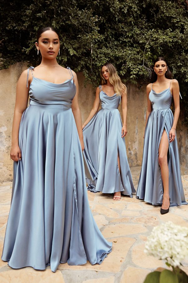 SATIN A-LINE DRESS - Image 6