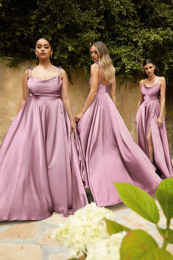SATIN A-LINE DRESS - Image 10