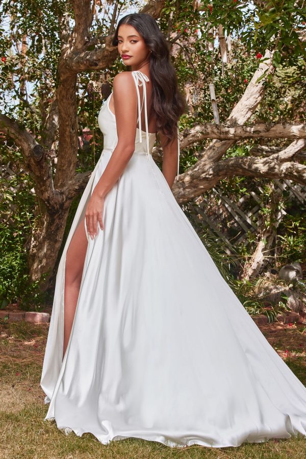 RAVISHING COWL A-LINE SATIN GOWN - Image 2