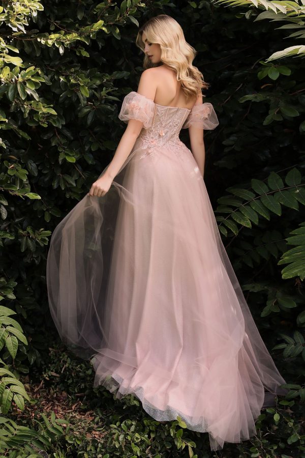 STRAPLESS FLORAL BALL GOWN - Image 4