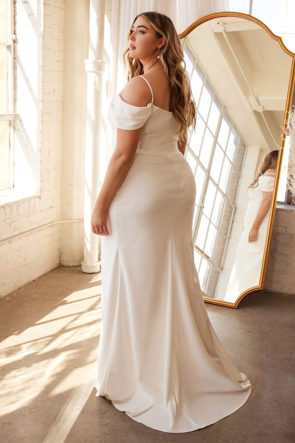 OFF THE SHOULDER CREPE GOWN - Image 2