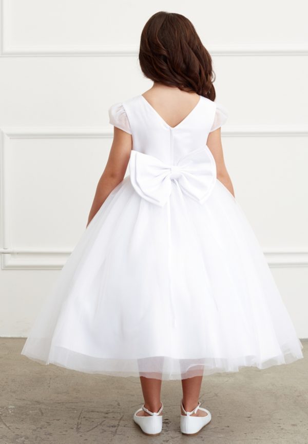 Satin Bodice with Mesh Sleeves - Image 2