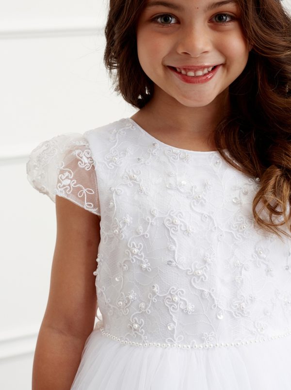 Corded Lace Bodice with Pearls and Sequins - Image 3