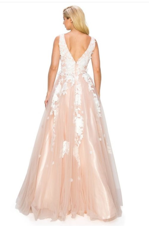 Gardenia floral lace A-line Dress - Image 3