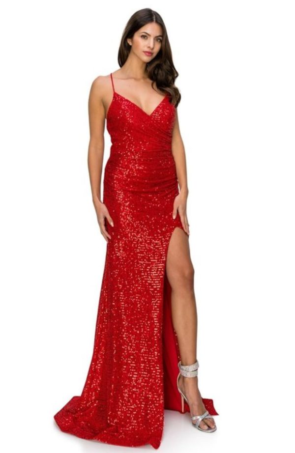 Sweetheart Neckline Sequin Dress - Image 5