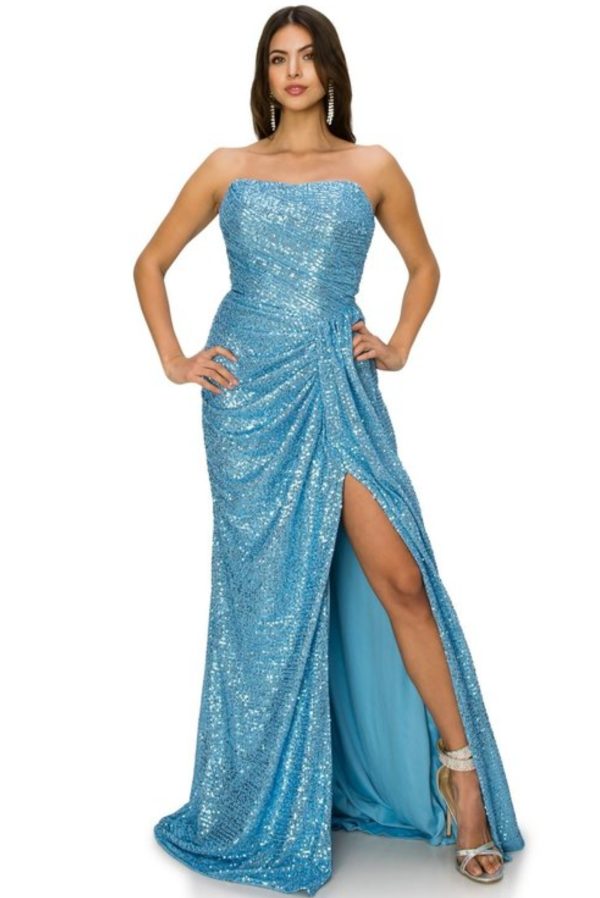 Sequin Evening Dress - Image 3