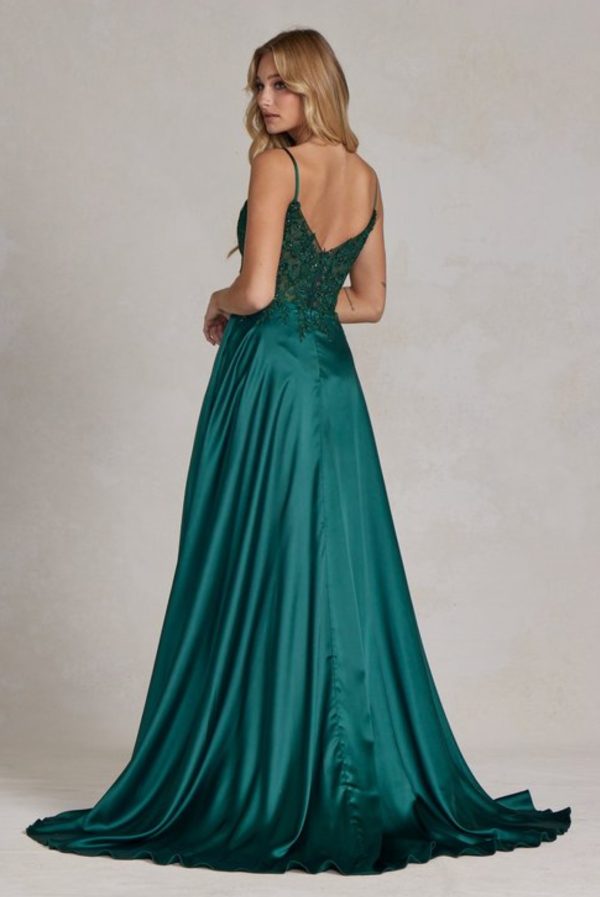 LACE BODICE FULL SKIRT DRESS - Image 2
