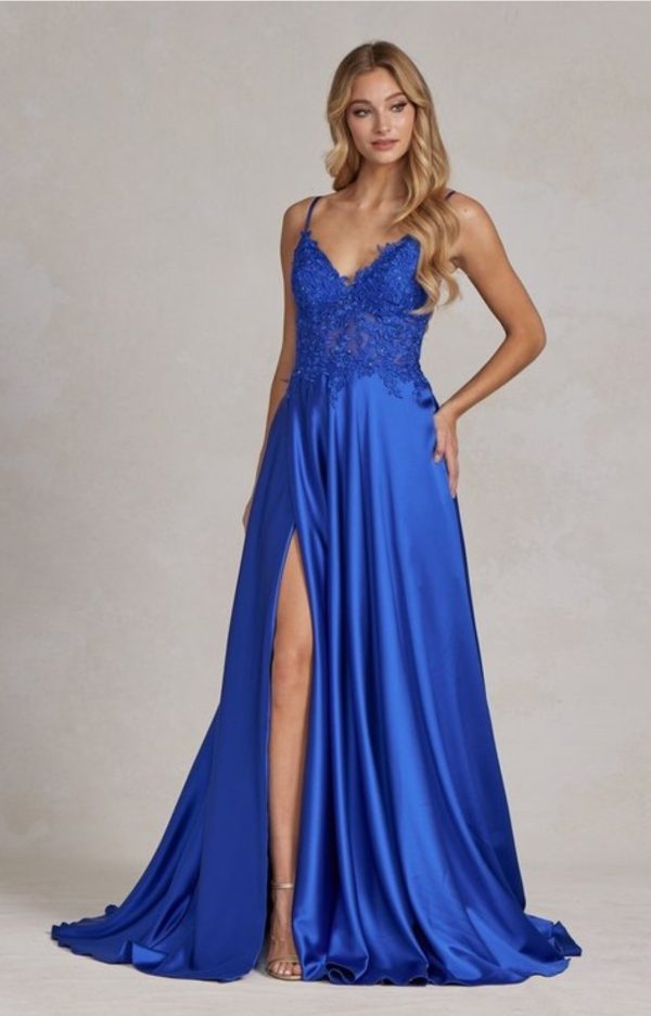 LACE BODICE FULL SKIRT DRESS - Image 3