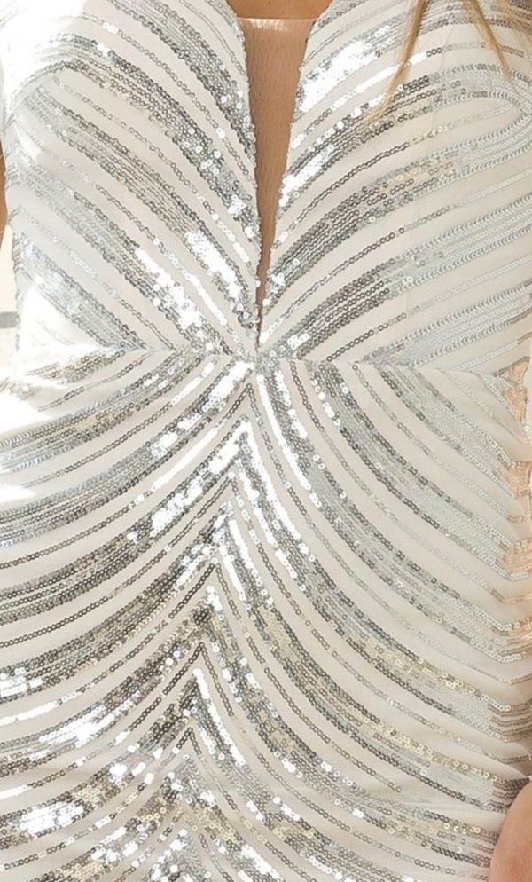 PLUNGING NECKLINE WITH SEQUIN - Image 3