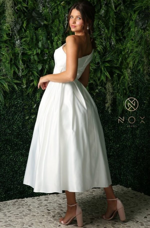 SATIN T LENGTH DRESS - Image 2