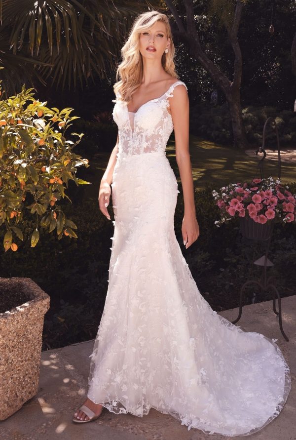FLORAL MERMAID WEDDING GOWN