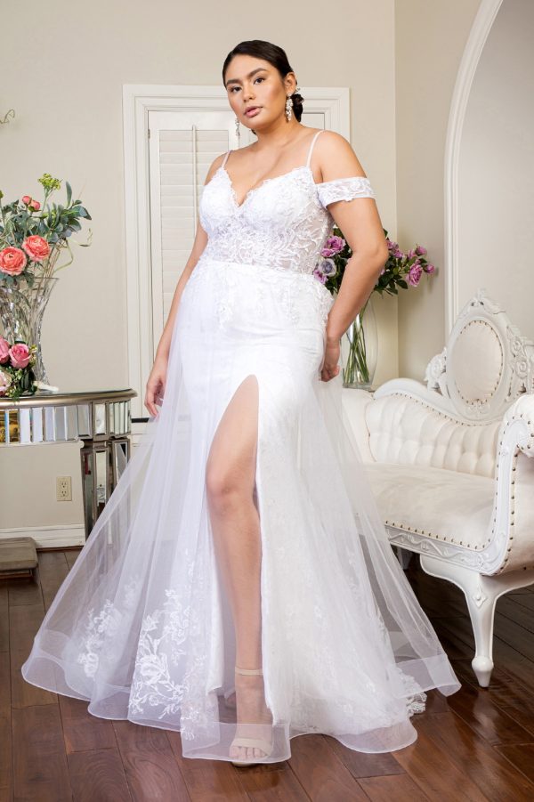 GL1946 Elizabeth K Sweet hearted Embroidered Spaghetti Strap Wedding Gown w/ Lace Lining - Image 5