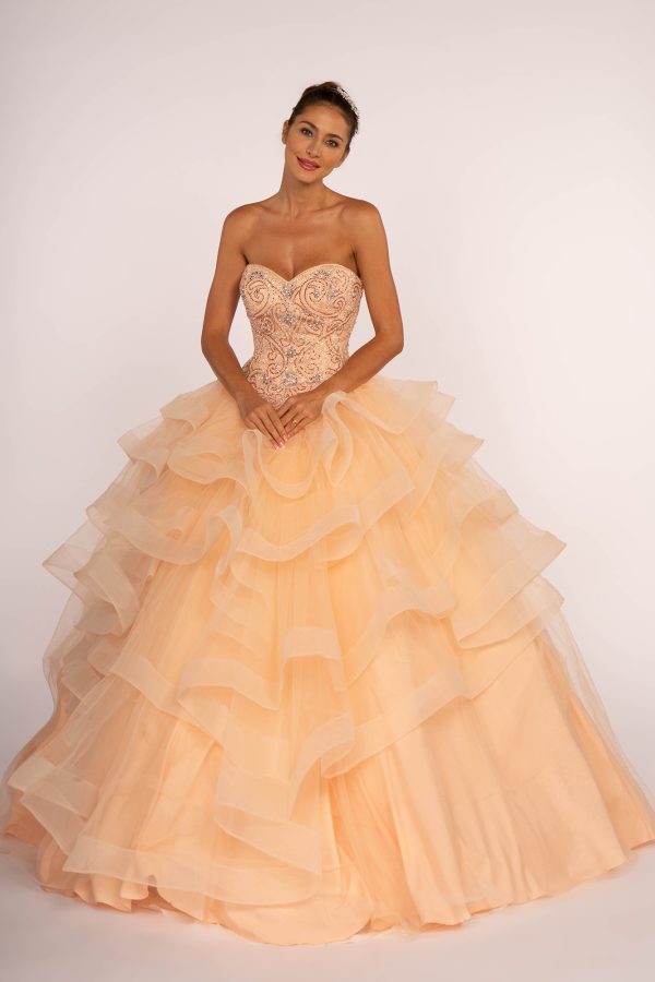 GL2515 Elizabeth K Rhinestone Embellished Sweetheart Ball Gown - Image 5