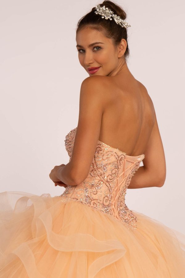 GL2515 Elizabeth K Rhinestone Embellished Sweetheart Ball Gown - Image 4