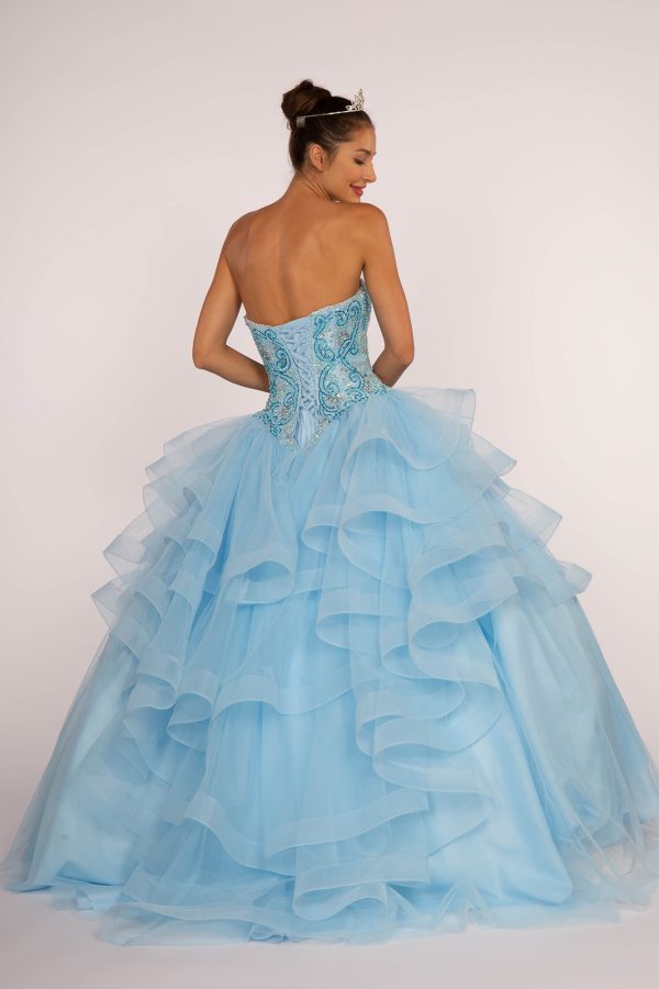GL2515 Elizabeth K Rhinestone Embellished Sweetheart Ball Gown - Image 3