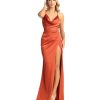 Sexy Satin Dress with Exposed Back - Image 6