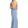 Sexy Satin Dress with Exposed Back - Image 4