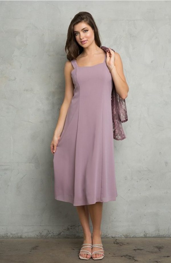 2 piece mama set with georgette dress and matching lace jacket - Image 7
