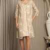 One piece dress and jacket set with back zip - Image 3