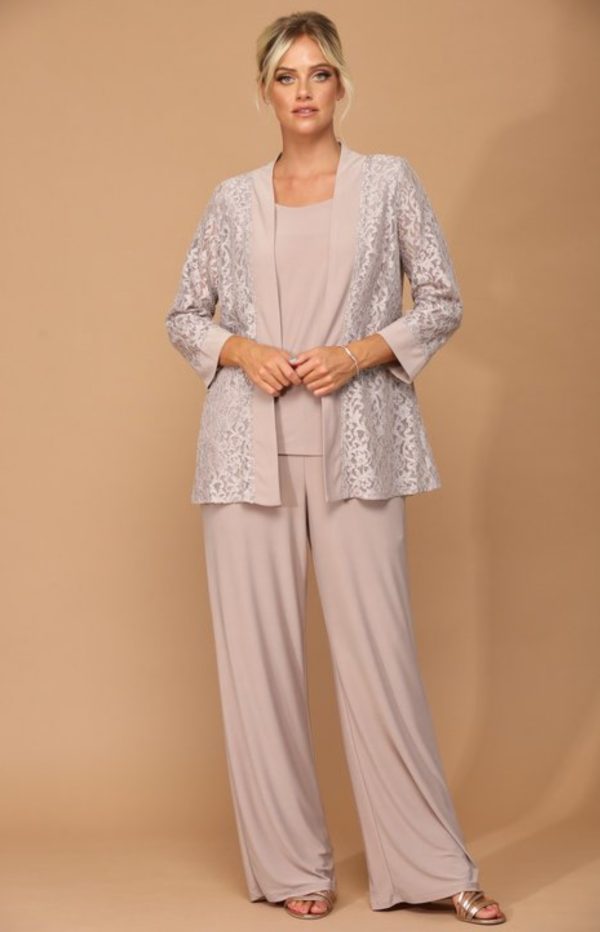 3 piece jersey and lace pant set - Image 5