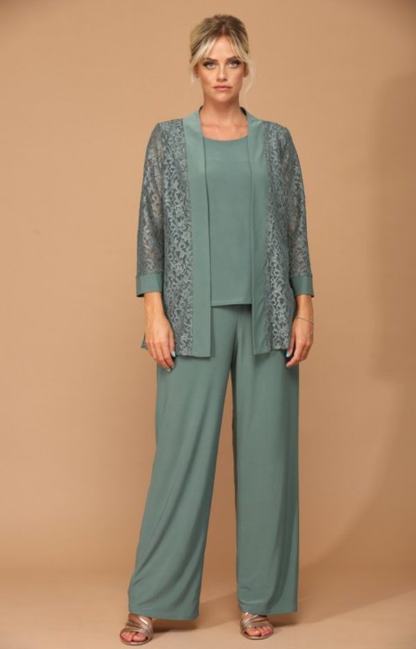 3 piece jersey and lace pant set - Image 7
