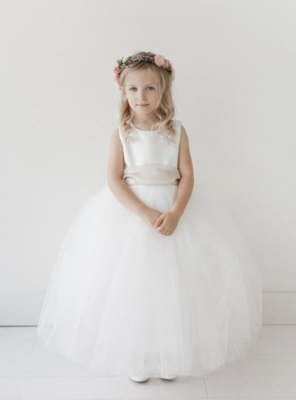 SATIN BODICE WITH TULLE SKIRT - Image 3
